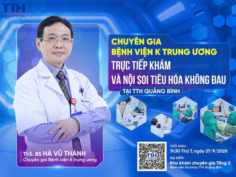Đăng ký khám cùng chuyên gia tại Bệnh viện đa khoa TTH Quảng Bình