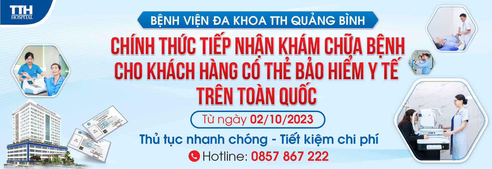 CHÍNH THỨC ÁP DỤNG KHÁM CHỮA BỆNH BHYT TẠI BỆNH VIỆN ĐA KHOA TTH QUẢNG BÌNH