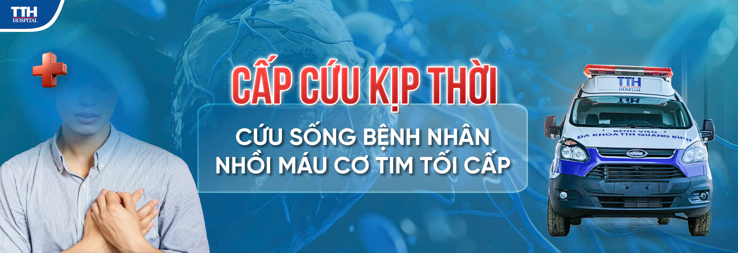 Bệnh viện Đa Khoa TTH Quảng Bình cấp cứu kịp thời - cứu sống bệnh nhân nhồi máu cơ tim tối cấp