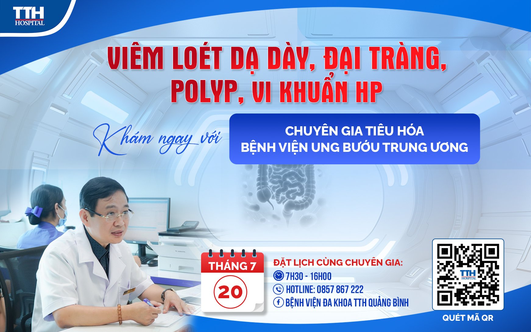 Chương trình khám chuyên gia nội tháng 07 tại Bệnh viện Đa Khoa TTH Quảng Binh