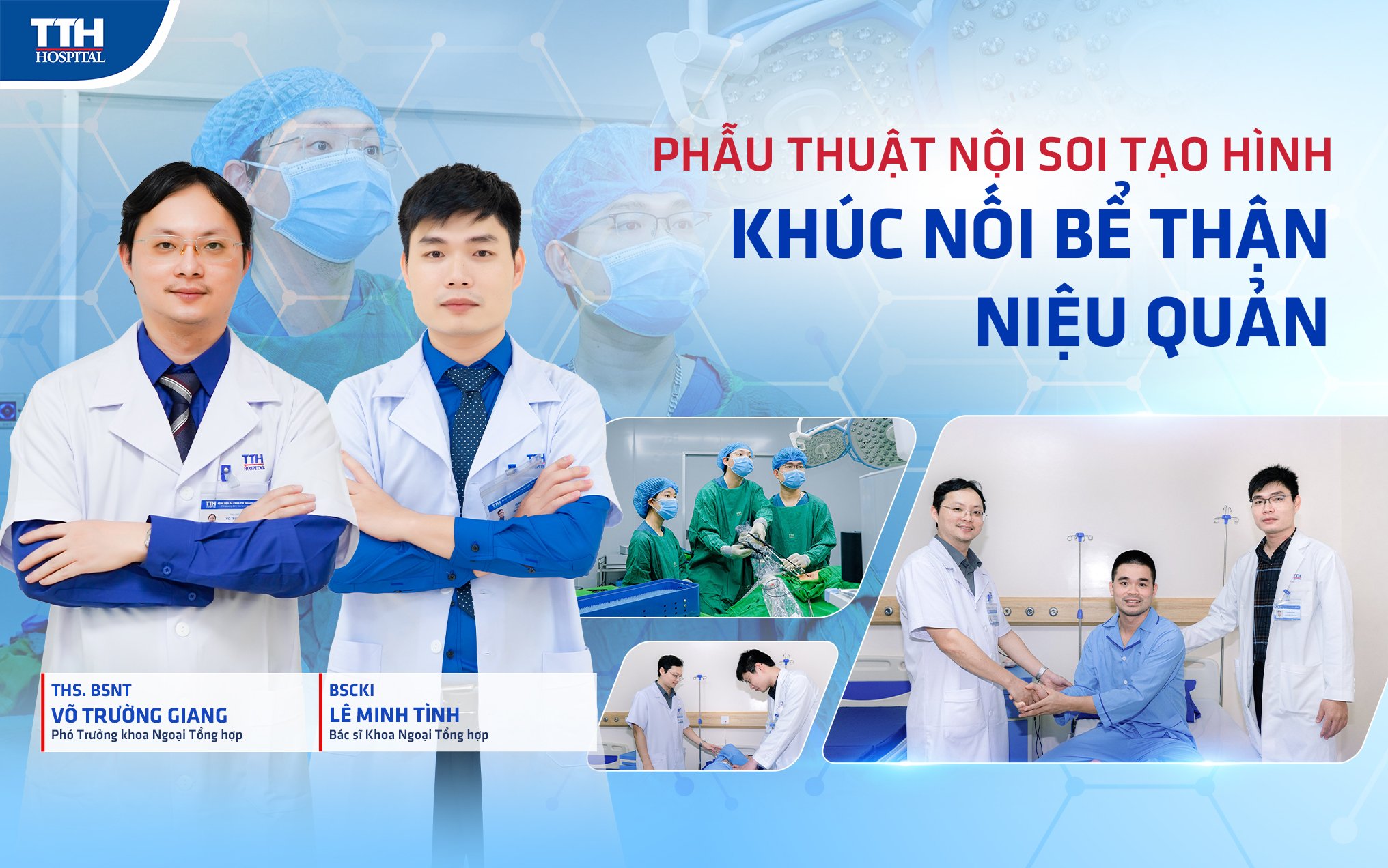 Bệnh viện Đa khoa TTH Quảng Bình Thực hiện thành công ca phẫu thuật nội soi tạo hình khúc nối bể thận - niệu quản