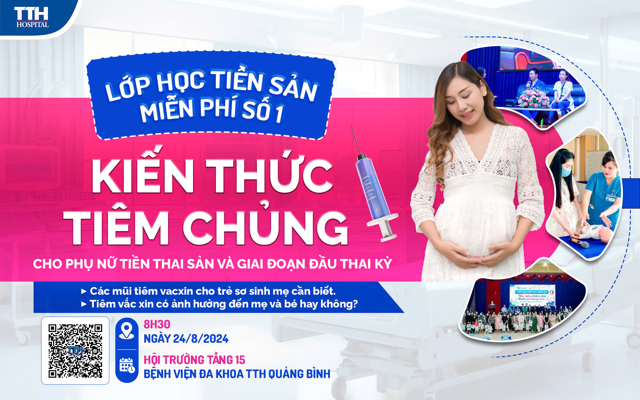 Lớp học tiền sản số 1 tại TTH Quảng Bình "Khởi đầu hoàn hảo, thai kỳ bình an"