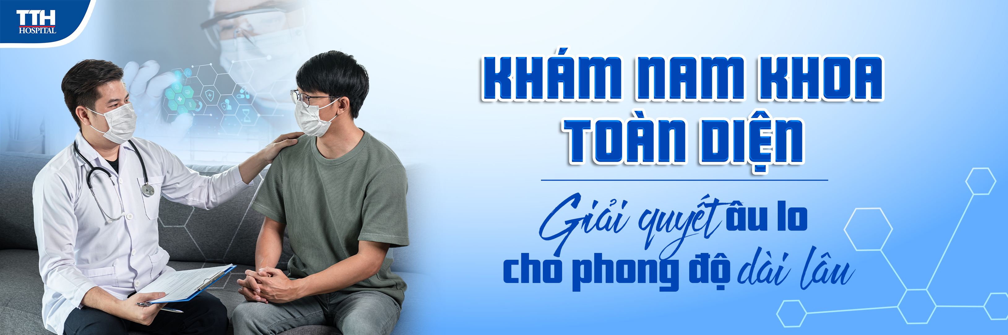 Nam khoa toàn diện - giải quyết âu lo, cho phong độ dài lâu