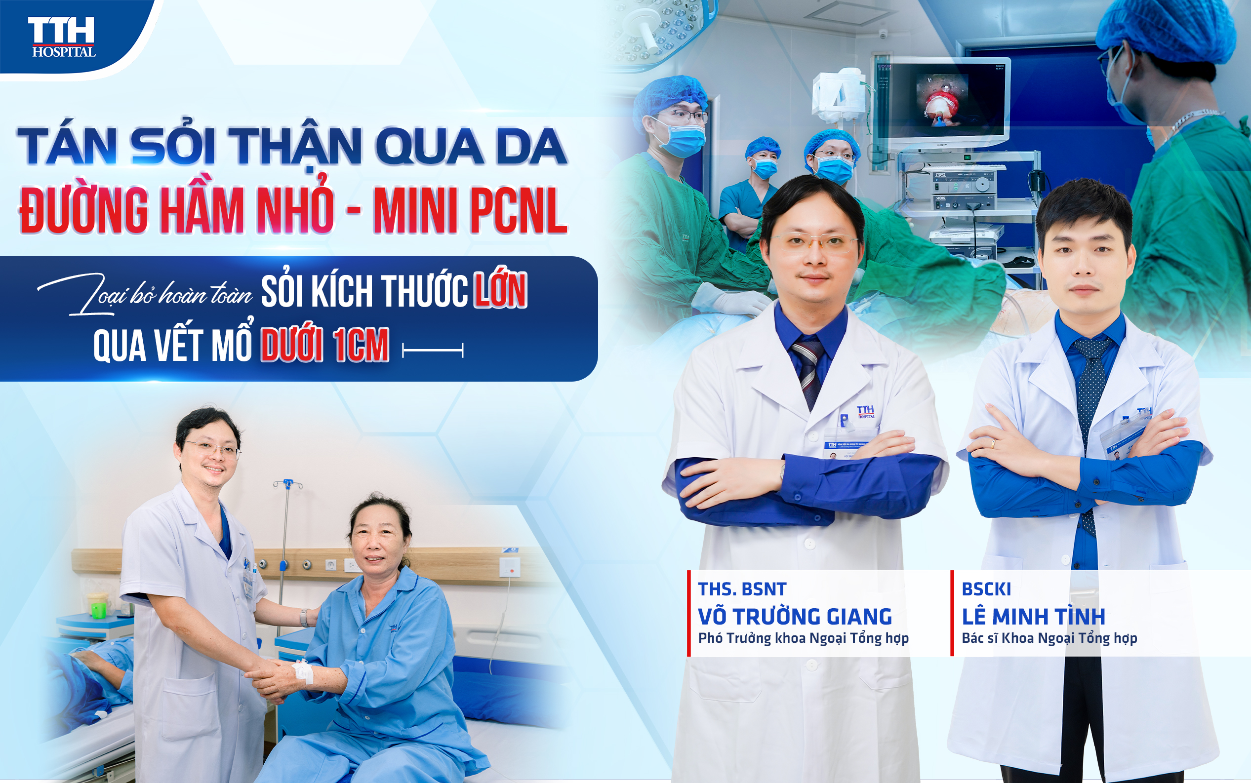 Bệnh viện Đa khoa TTH Quảng Bình thực hiện thành công kỹ thuật nội soi tán sỏi thận qua da