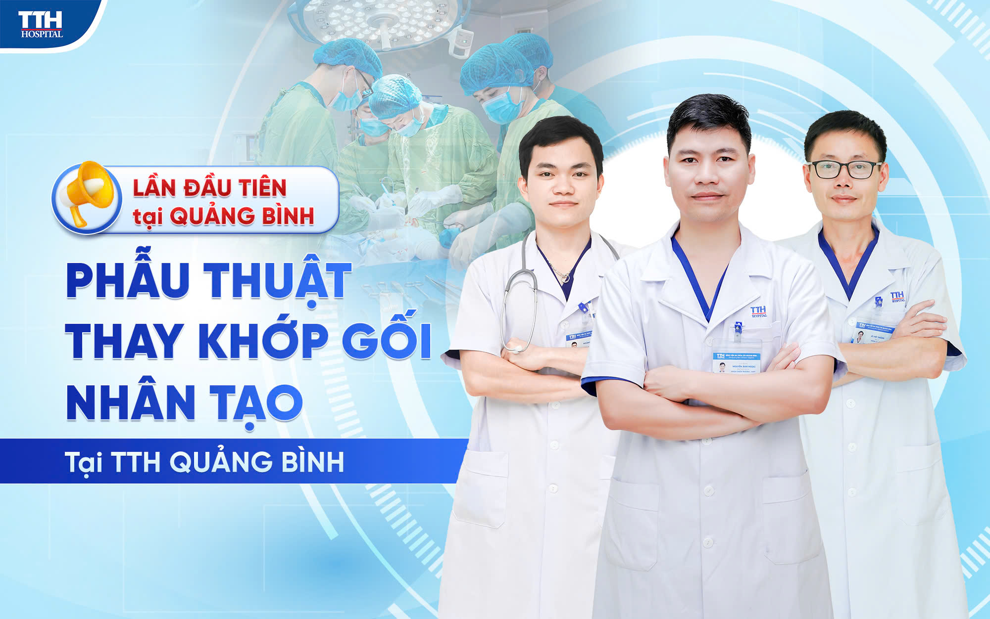 Lần đầu tiên tại Quảng Bình: Phẫu thuật thay khớp gối nhân tạo tại TTH Quảng Bình