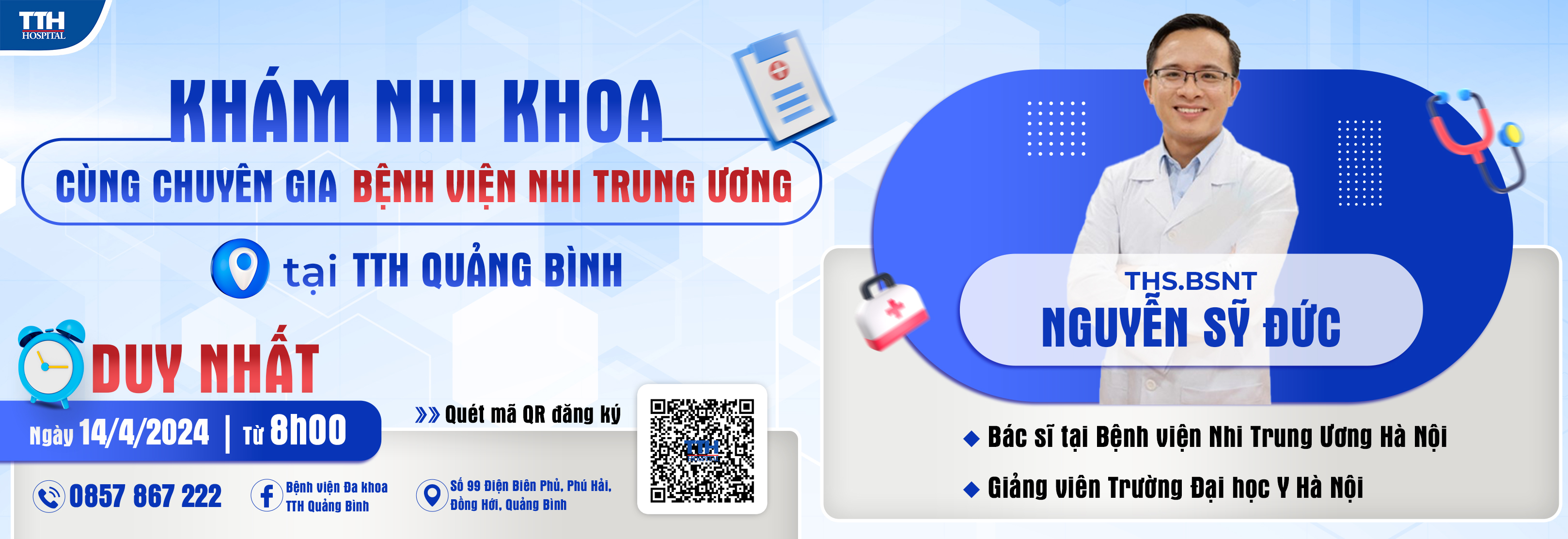 Chương trình thăm khám trực tiếp với chuyên gia nhi trung ương tại TTH Quảng Bình