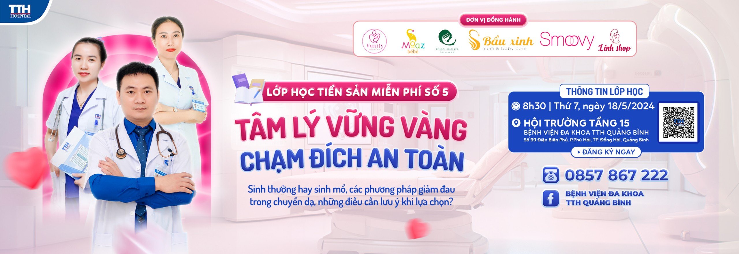 Chương trình lớp học tiền sản tháng 5 tại bệnh viện Đa Khoa TTH Quảng Bình