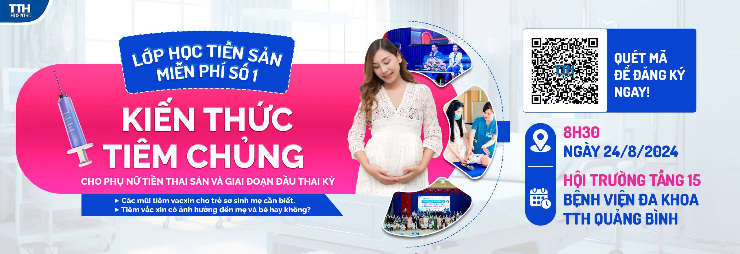 Lớp học tiền sản số 1 tại TTH Quảng Bình "Khởi đầu hoàn hảo, thai kỳ bình an"