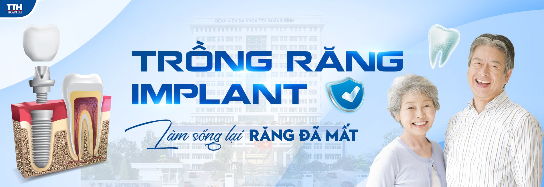 Trồng răng implant làm sống lại răng đã mất