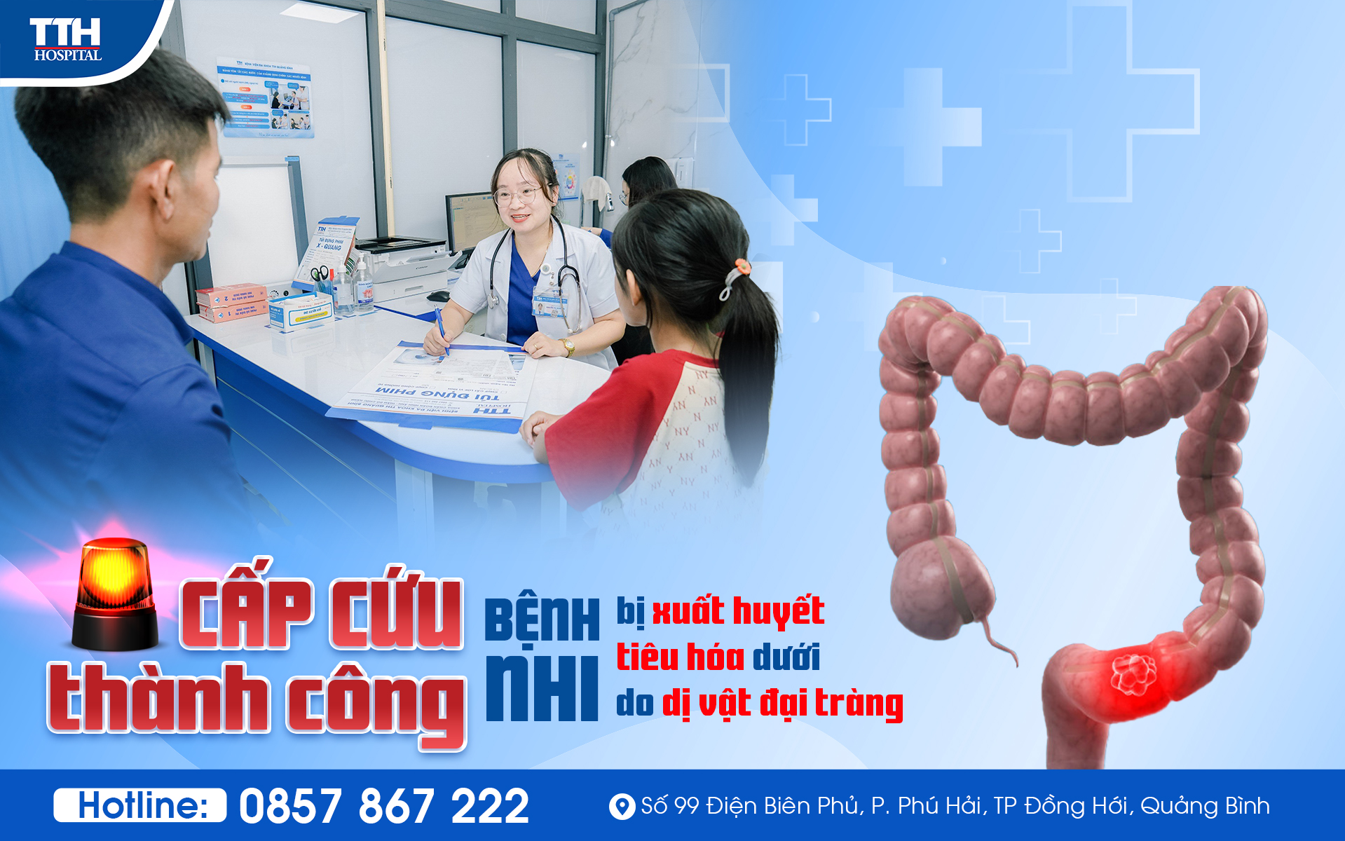 Cấp cứu xuất huyết tiêu hóa do dị vật đại tràng - thành công tại bệnh viện TTH Quảng Bình